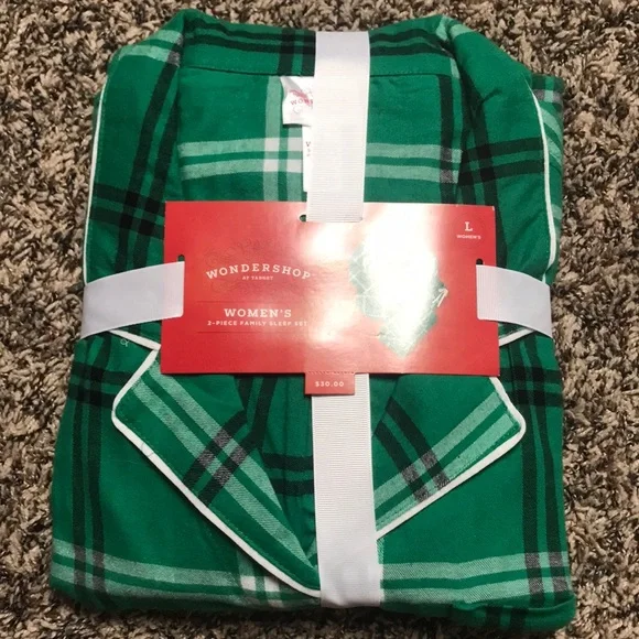 Pyjama 2 Pièces Wondershop Pour Femme Grande Taille - Vert, Taille XXL, Neuve Avec étiquettes